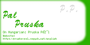 pal pruska business card